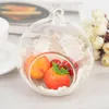 1pc 60 مم معلقة حامل Tealight Glass Globes Terrarium شمعة الزفاف حاملي الشموع