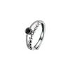Обручальные кольца S925 Серебряное кольцо с цирконом в стиле ретро для женщин, роскошное хвостовое кольцо с ветровым светом, расширенное нишевое дизайнерское кольцо с указательным пальцем, простое кольцо 231218