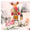 クリスマスの装飾クリスマスワインボトルキャップセットERデコレーションハンディング装飾品ハットクリスマスディナーパーティーホームテーブルデコレーションサプリ