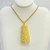 Collana Orecchini Set Italia Gioielli placcati oro 18 carati per le donne Ciondolo cilindro di lusso Dubai Accessori per feste di nozze Regalo in rame