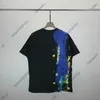 24ss Verão Paris Mens Camisetas Designer Camisetas Homens Clássico Carta Impressão Camiseta Moda Mulheres Graffiti Impresso T-shirt Casual Unsex Algodão Tops Tee