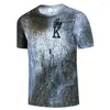 T-shirts pour hommes Chemise d'été K 3D Imprimer Sweat à manches courtes King Spades Motif Harajuku T-shirts vintage surdimensionnés T-shirts pour hommes Tops