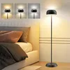 Lâmpadas de assoalho lâmpada para sala de estar luz de altura ajustável com temperatura de 3 cores recarregável mesa quarto