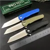 ProTech 5201 Malibu Ручной нож-флиппер 3,30 дюйма CPM-20CV Обратное лезвие Tanto Алюминиевые ручки Лагерные инструменты для охоты на открытом воздухе 3407 BM Ножи EDC