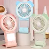 Ayna Güzellik Aynalı Pantolon Yaz Mini Fan USB Şarj Edilebilir Taşınabilir Fan Sevimli Sessiz Soğutma Fanı El Makyaj Aynası Küçük Fan