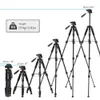 Supporti ZOMEI Q111 Treppiede da viaggio portatile in lega di alluminio Testa panoramica 142 cm/56 "Piastra a sgancio rapido per telefono SLR DSLR Supporto per fotocamera digitale