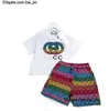 Designer Fashion Clothing Sets Kids T-Shirt Shirt Britische Mode-Sommer-Kinderschätze und Mädchen Baumwolle zwei Stück Tops Marke a