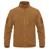 Vestes tactiques Automne hiver hommes veste polaire Sports de plein air manteau tactique col montant fermeture éclair chaude randonnée travail voyage JacketsL231218