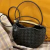 Borse a tracolla Borse in pelle firmate Botte Venetas Mini borsa sardina Borsa sardina Strato superiore Borsa intrecciata in pelle di pecora Borsa in vera pelle Spalla a mano diagonale Donna HBFS