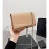 YSAINT FAL TRENDY DESIGNER CLASSY CHAIN ​​HANDBAG SATCHEL PARIS Märke lyxig axel SIANT LOURENT KVINNS TASSEL LEATHER MERSATILE LADY BAG Purse Woc Purse 32S7