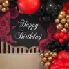 Inne imprezy imprezowe 151PCS/Set Metallic Gold Red Black Balloon Arch Garland Kit Walentynki Dekoracja ślubna Dekoracja dzieci