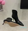 Botas curtas mais recentes com costas e revestimento, zíper lateral de pele de carneiro, sola genuína em couro com tamanho de decoração em cadeia