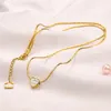 Collier de créateur pour femmes bijoux de bijoux de coeur marque marque pendentif design des colliers de fête