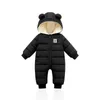 Rompers LZH Baby Snowsuit Infant Newborn Clothes Kids Winter Jumpsuit For Boys Girls Romper For Baby Overalls Children Christmas CostumeL231114