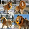 Dog Apparel Lion Mane Hat For Cat Dress Up Funny Costume Pet Christmas Cosplay Warm Headwear Accessories