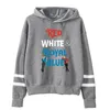 Men's Hoodies Red White And Royal Blue History Huh Hoodie Pocketless Parallel Bars Sleeve Women Men Sweatshirt 2023 Fashion Clothes