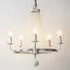 Pendant Lamps American Country Retro Old French Pastoral Crystal Chandelier Living Room Dining Bedroom Clothing Store Mounted