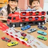 Elektrisches RC-Auto, großer Transporter, zusammenklappbar, Verformung, großes Lloyd-Sportmodell, Multifunktions-Lkw, Spielzeug, pädagogisches Geschenk für Kinder, 231218