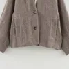 Jaquetas femininas trafza casaco feminino com botão manga longa outwear casual solto vintage moda mulher jaqueta chaquetas