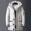 Men's Down Parkas Winter Jackets Men White Duck Warm Hooded Long Down Jackets Autumn Casual Top Parka Male Black Fluffy Coat Beige Yellow 231218