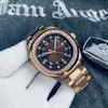 Top montres de créateurs classiques PP La nouvelle marque d'affaires pour hommes avec bague en diamant carré en acier de précision entièrement automatique mécanique avec logo Montre de luxe à quartz