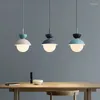 Pendant Lamps Nordic Macaron Chandelier Creative Aluminum Lamp Bedroom Living Room Kitchen Restaurants Study Lighting El LED Fixtures