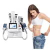 360 Cryolipolysis Fat Freezing Body Slant Machine 40K Cavitation Device RF Skin Drawing Eye Påsar Borttagning Salongutrustning