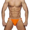 Costume da bagno da uomo Costume da bagno da uomo Tinta unita Tether Bikini sexy a vita bassa Moda europea americana Primavera Spiaggia Sport da surf