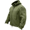 Vestes tactiques Automne polaire vestes tactiques hommes en plein air garder au chaud randonnée chasse veste polaire coupe-vent à capuche fermetures éclair militaire travail CoatL231218