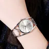 Damen-Armbanduhr, hochwertig, luxuriös, modisch, ausgehöhlt, großes Zifferblatt, wasserdichte Quarzuhr