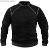 Taktische Jacken Männer Taktische Sweatshirt Casual Outdoor Frühling Winter Kleidung Rundhals Einfarbig Pullover Neue Llong Sleeve Männer Basal TopsL231218