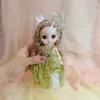 Куклы, милые мультяшные 17 см, кукла BJD и одежда, несколько съемных подвижных соединений, мини-девушка, 3D глаза, платье, подарок на день рождения 231218