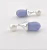 Dangle Brincos Meninas Verão Pérola Gota Roxo Romântico Luxo Francês Elegante Waterdrop Sweety Dangles