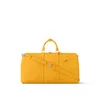 2024 Overnatt Bag Green Yellow Keepall Designers Väskor 45 Handväska Travels Purse Geninue Leather Bandouliere Patte674255