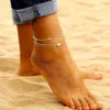Simple coeur cheville superposition pendentif cheville perlé pied bijoux été plage bracelets de cheville sur pied cheville bracelets pour femme chaîne de jambe 1227t