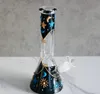 Tjockt glasvatten bongs hårda dabb riggar vattenpipa shisha downstem perc bubbler unik bong med 14 mm skål