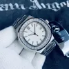 Top relógios de designer clássico PP à prova d'água incrustado com strass relógio marca à prova d'água novo mecânico totalmente automático logotipo masculino Quartz luxo
