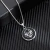 Pendentif Colliers 12 Zodiac Couple Collier Simple Mode Hommes / Femmes Acier inoxydable pour fiançailles mariage cadeau romantique