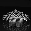 Hair Accessories Party Children Sweet Crown Comb Ornaments Shiny Styling Wedding Jewelry Headwear Fashion