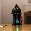 Kandelaars Vintage Marokkaanse stijl houder Ijzer Glas Ruimtebesparend Thuis Eenvoudig te installeren Lantaarnlamp Lichtgewicht geschenk Gemakkelijk te gebruiken