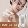 Massageador facial Gua Sha Placa de massagem cerâmica reduz gordura estática livre portátil placa de raspagem de corpo inteiro para mulheres adultos 231218