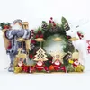 Nuovi giocattoli di Natale Forniture Babbo Natale Fiocco di neve Stella Candeliere di Natale Candela in ferro Ornamento da tavolo Regalo Portacandele da tavolo per la decorazione della tavola di Natale