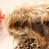 Para baixo casaco crianças inverno leopardo faux gola de pele outono flor manter quente engrossar crianças roupas meninas jaqueta outerwear roupas 231218