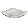Plates Fruit Plate Transparent Grey Large Plastic Serving Bowl Hand Made Candy Snack For Living Room Restaurant Party