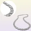 Ожерелье из нержавеющей стали византийское звено серебряная цепочка мужские женские ожерелья модные унисекс толстые серебряные ожерелья ширина 6 мм 8 мм 16101087