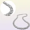 Rostfritt stål halsband byzantin länk silver kedja män kvinnor halsband mode unisex tjocka silver halsband bredd 6mm 8mm 14157838