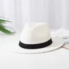 Berets French Women's Fedoras Wide Brim Flat Top Hat Panamanian Men's Jazz Winter Wool Wedding Felt
