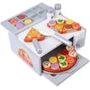 Küchen spielen Essen, so tun als ob Haus Ofen Pizza Spielzeug Holz Simulation Küche Kinder lernen frühe Bildung Kinder Geburtstagsgeschenk 231218