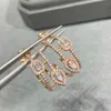 Pendientes de aro de Plata de Ley 925 de alta calidad para niñas, joyería de moda, pendientes de marca