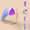 Терапия красным светом, палочка для ухода за кожей, массажер для лица, шеи и глаз, светодиодный красный синий светотерапевтический прибор для лица для лечения прыщей